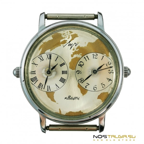 Очень редкие наручные часы "Луч" - "Дуэт" СССР с кварцевым механизмом, новые с хранения