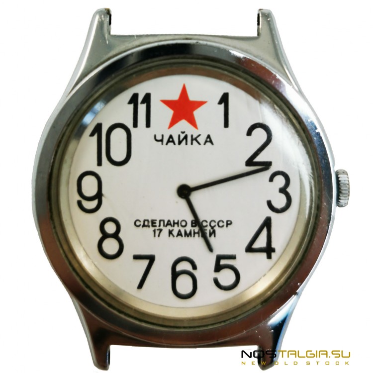 机械手表"Chaika"的苏联，与一个明星，良好的条件，使用