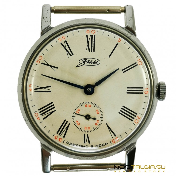 Механические часы "Зим" СССР- 2602 с вынесенной секундной стрелкой, хорошее внешнее состояние 