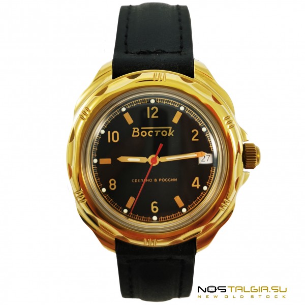 防水ボストーク2414-真新しい側面のカレンダーが付いている司令官の腕時計 