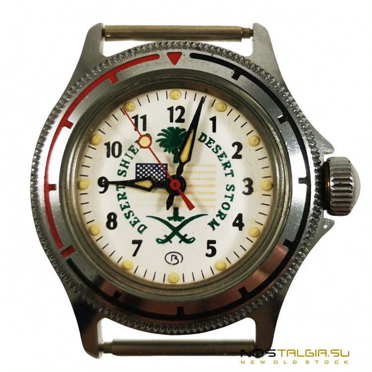 手表"沃斯托克"-苏联"沙漠/沙漠风暴之盾"状况良好，新储存  