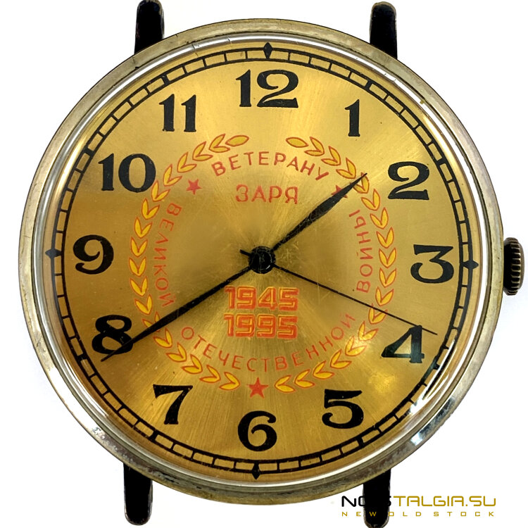 Zarya Jubilee手表，祖国的捍卫者，在完美的保存