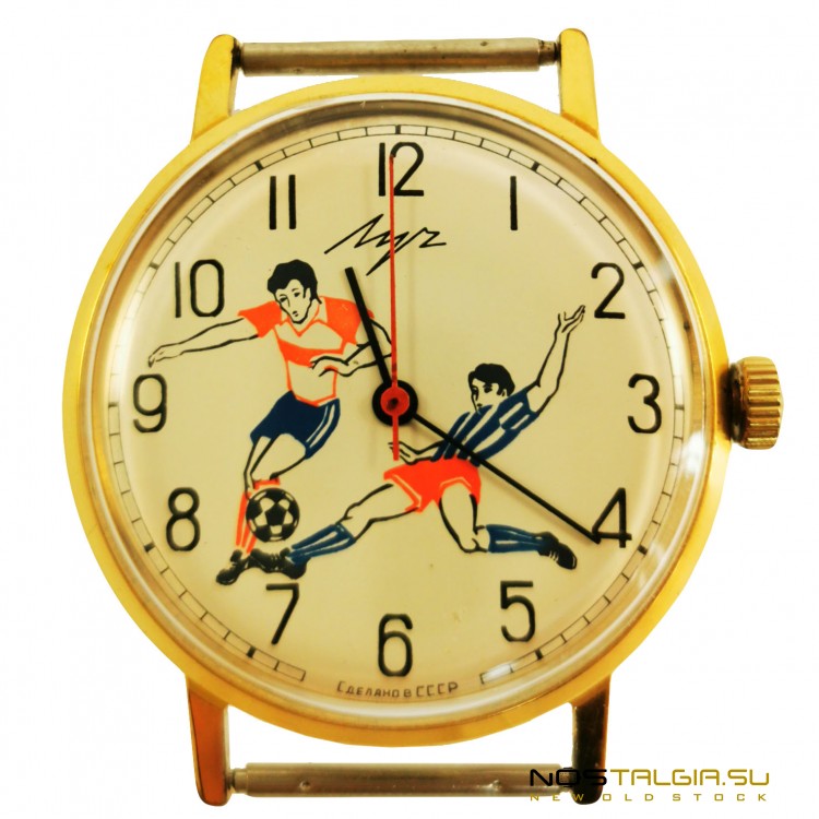 罕见的手表"雷"足球2209苏联，优良的条件，新从存储