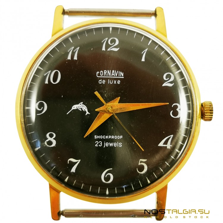 超薄手表"飞行"2209de luxe Carnavin苏联在一个金盒