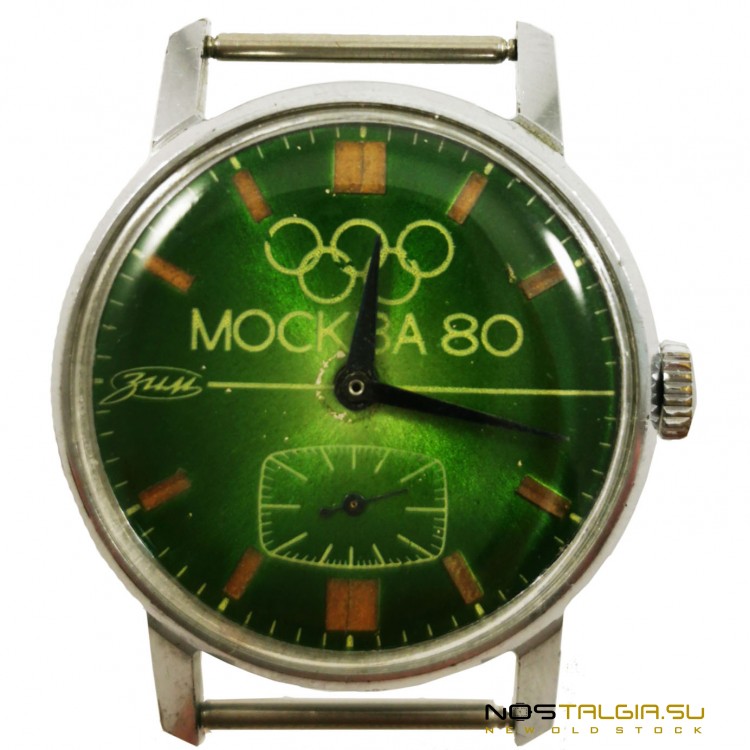 手表"Zim"奥林匹克运动会1980（莫斯科），机械在铬的情况下，使用 