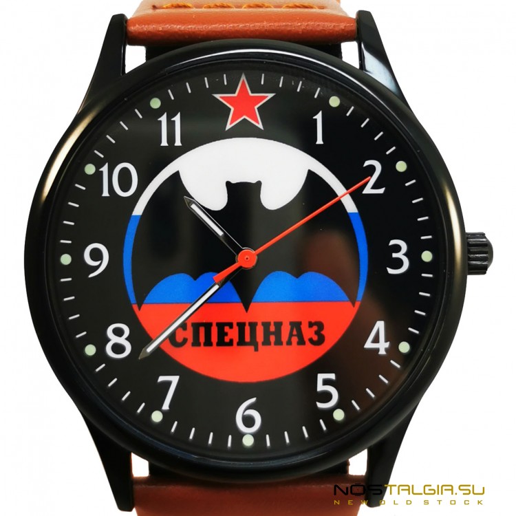 Мужские наручные часы "Спецназ" с центральной секундной стрелкой, в эксклюзивном дизайне, новые 
