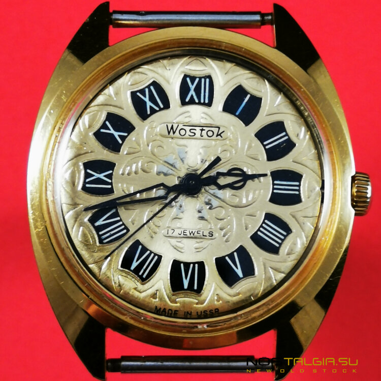 苏联的手表"Vostok"镀金，1979年，新的存储