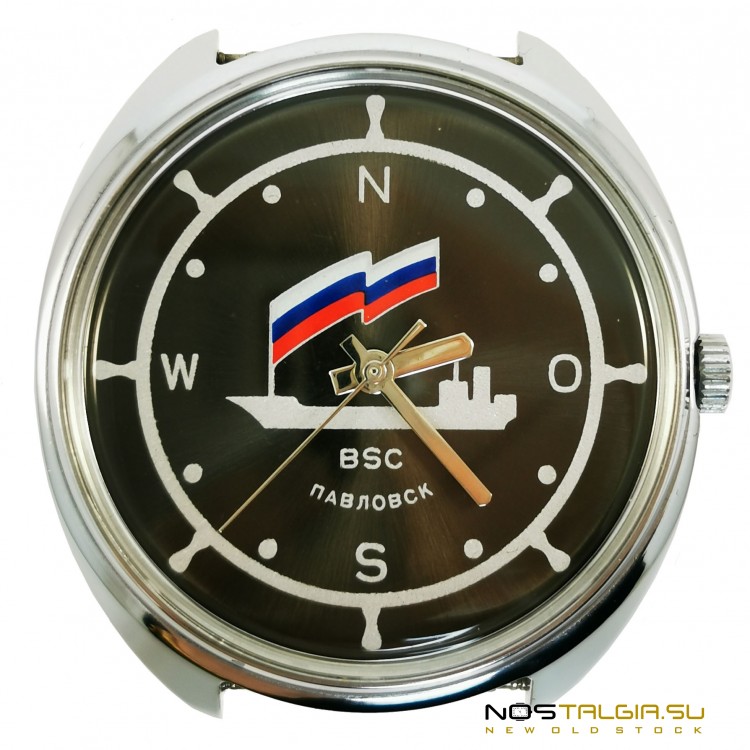 Крайне редкие часы "Ракета" 2609-НА, "BSC Павловск" с документами, новые с хранения