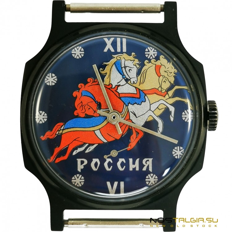 Механические наручные часы "Победа" - "Россия" с документами, новые с хранения 