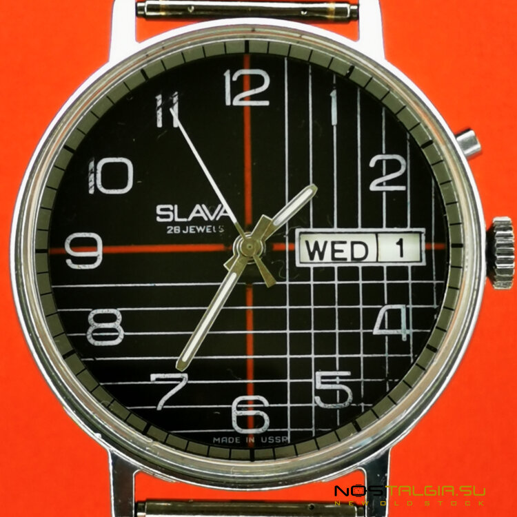 Механические часы Слава СССР с браслетом
