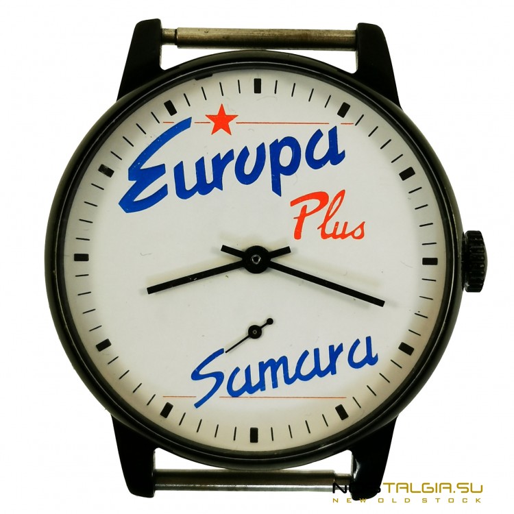 Часы "Победа" 2602, "Evropa Plus - Samara", в заводской коробочке с документами, новые с хранения 
