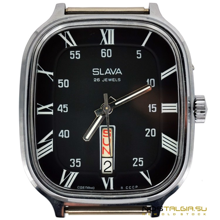罕见的Slava2428苏联"冰箱"手表-全新的nos存储