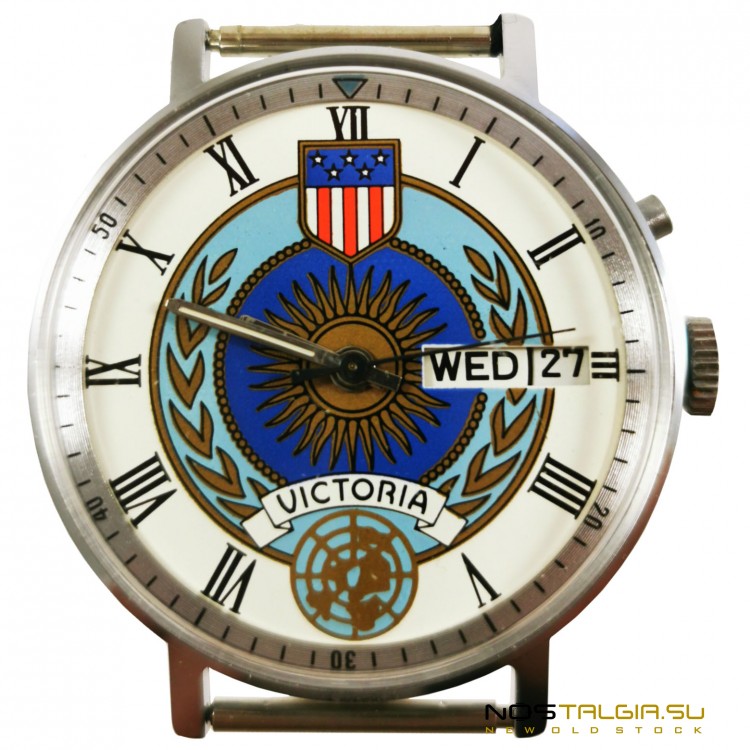  Часы механические "Слава" 2428 СССР VICTORIA для войск НАТО "Буря в пустыне"- отличное состояние, новые с хранения  