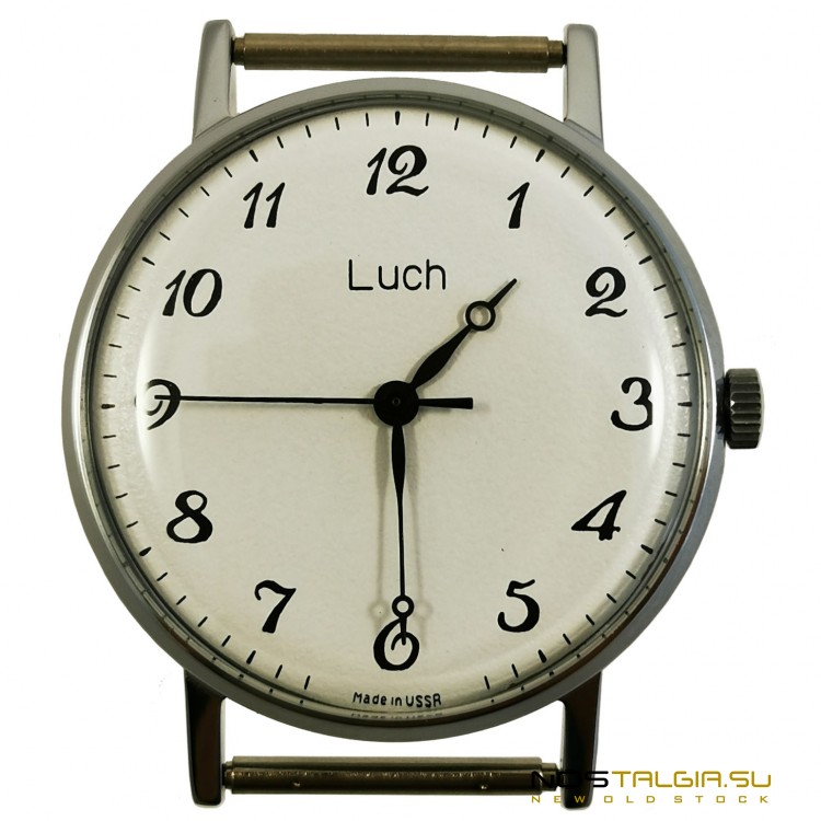 Часы наручные "ЛУЧ" с механизмом 2209 в ультратонком корпусе - отличное внешнее состояние 