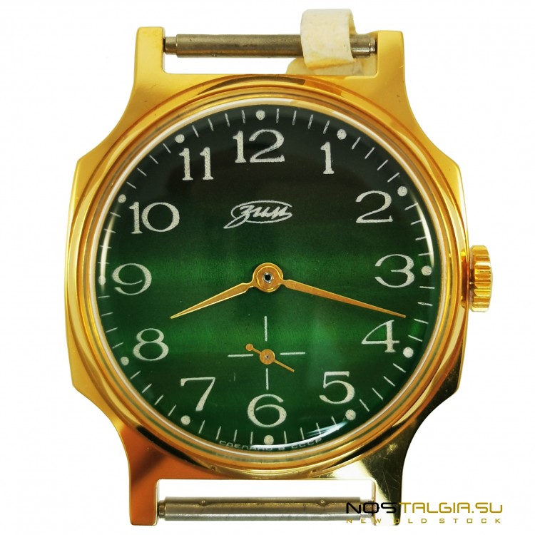 着名的手表"ZIM"的苏联在一个金色的情况下，与文件，优良的条件 