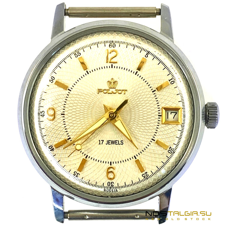 Часы механические наручные "Полет" СССР, новые с хранения, 1987 год