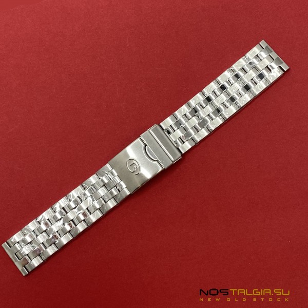 Отличный цепной металлический браслет "Восток" для часов - 22 мм
