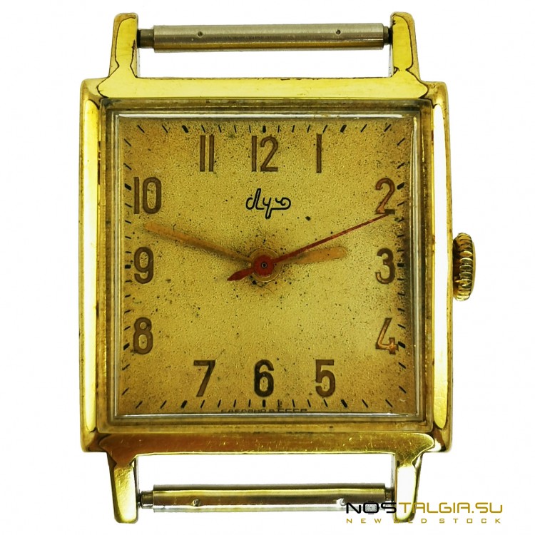 机械手表"Luch"2209苏联在防震情况下的金色，使用