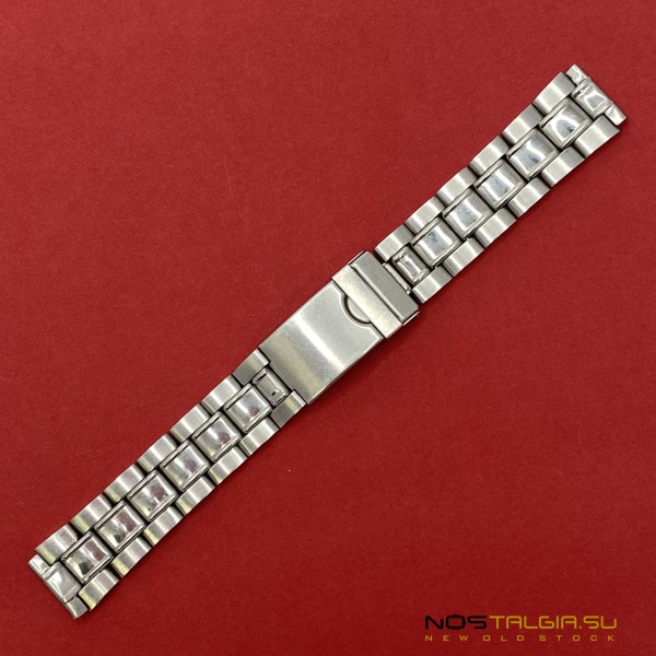 Brazalete de acero con cerradura para relojes - 18 mm