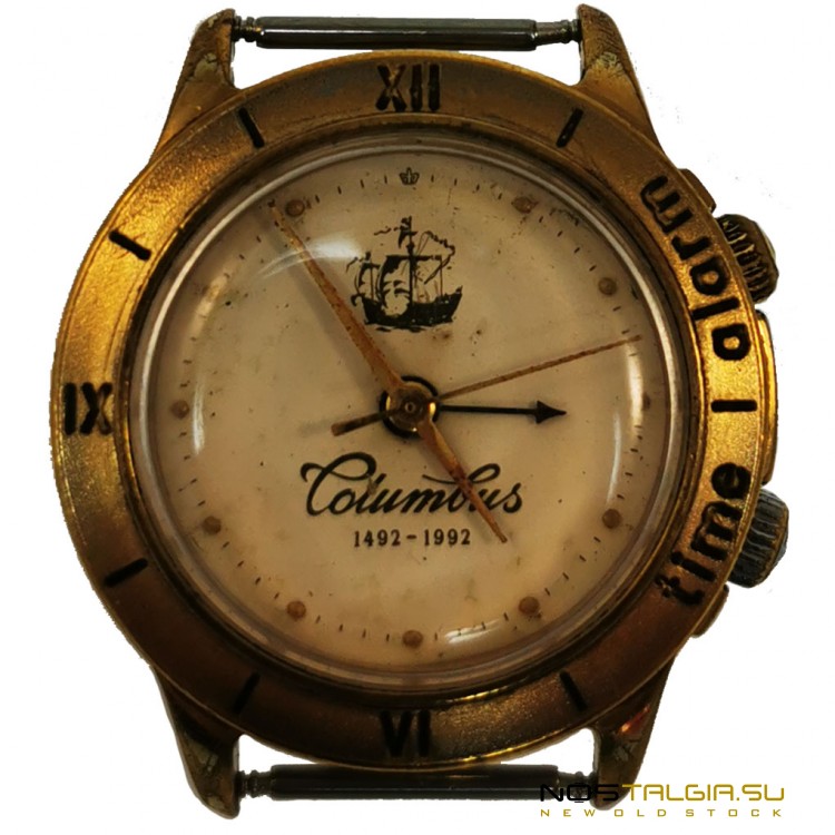 机械手表"飞行"哥伦布，苏联，500年的发现美洲，使用