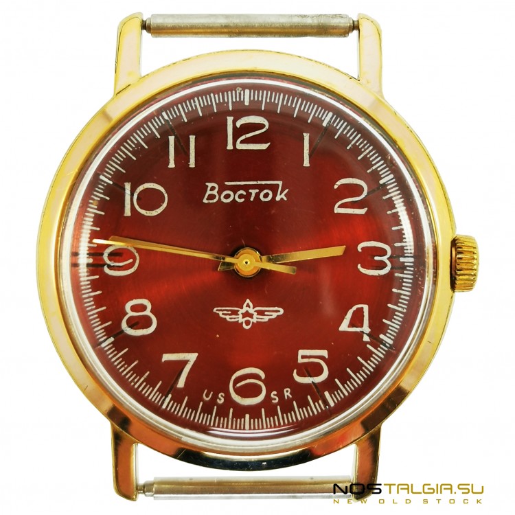 Интересные часы "Восток" 2214 СССР, с центральной секундной стрелкой, новые с хранения 