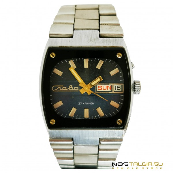 Montre mécanique Glory-TANK 2427 à remontage automatique (double calendrier) - URSS /utilisée