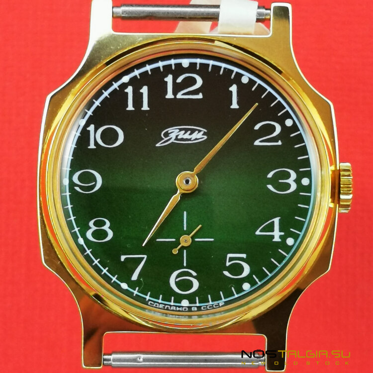 Часы "ЗИМ" СССР с зеленым циферблатом, новые