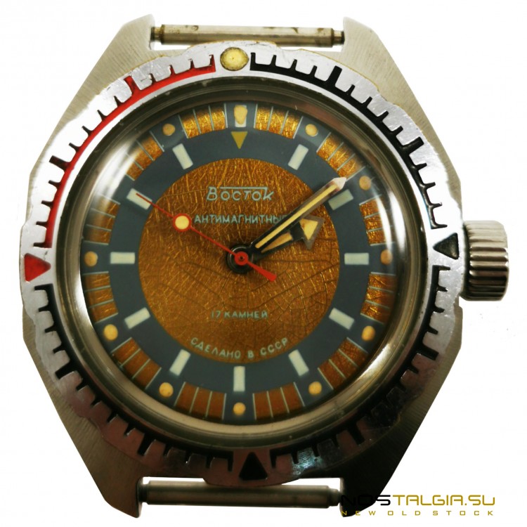 手表"沃斯托克"苏联两栖动物，防震，新的存储 