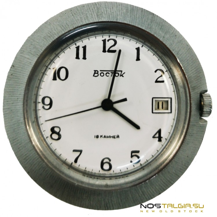 Наручные часы "Восток" Шайба СССР 2214, механические, с календарем, новые  с хранения 