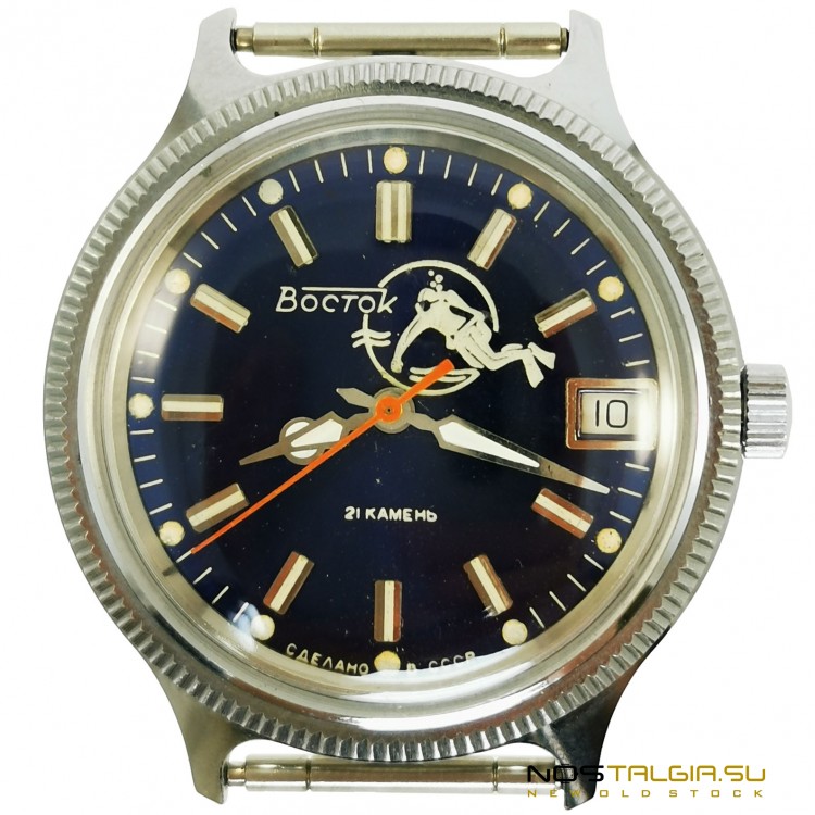 手表"东方""潜水员"2409-苏联防水，全新 