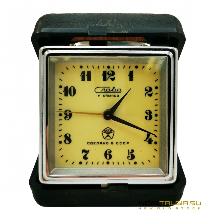 折叠闹钟"荣耀"苏联的质量标志，机械在优良的技术条件