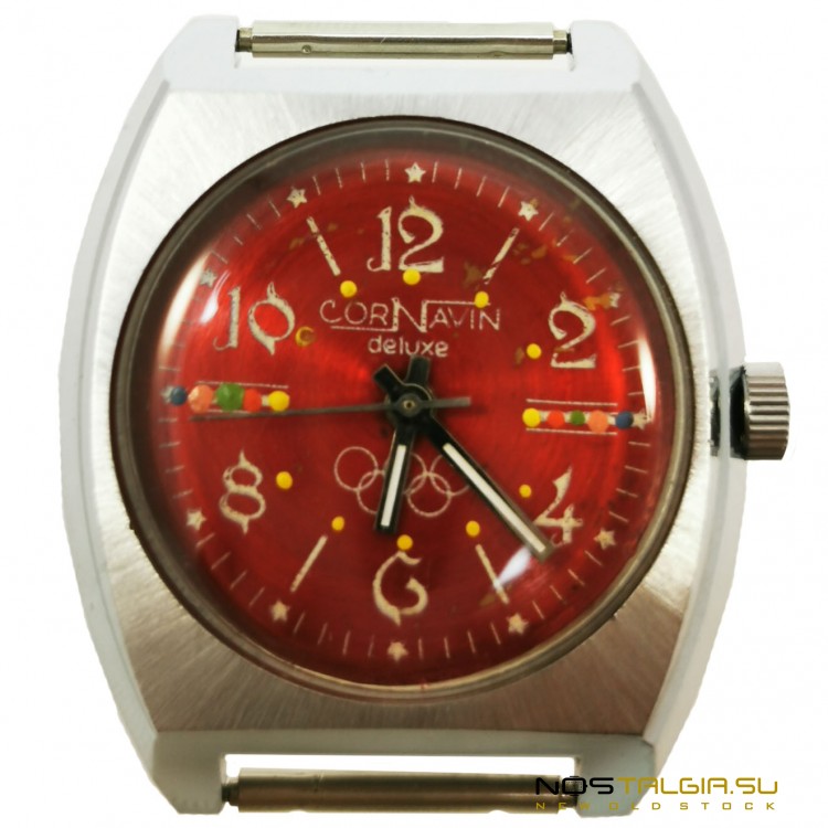 Хромированные часы "ЗИМ" Cornavin Олимпиада 80, 2609А.1 , отличное состояние, новые с хранения 