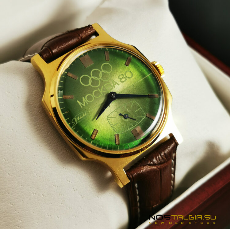 苏联镀金手表"ZIM"，奥林匹克80，新
