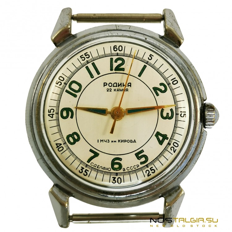 一个非常罕见的手表"祖国"的苏联机械自绕组，使用
